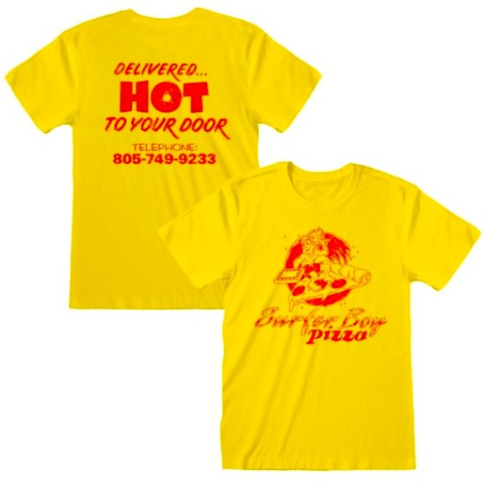 Stranger Things Surfer Boy Pizza tee Quiksilver collab